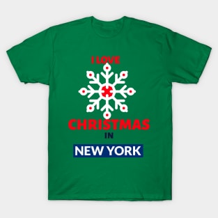 I LOVE CHRISTMAS IN NEW YORK T-Shirt